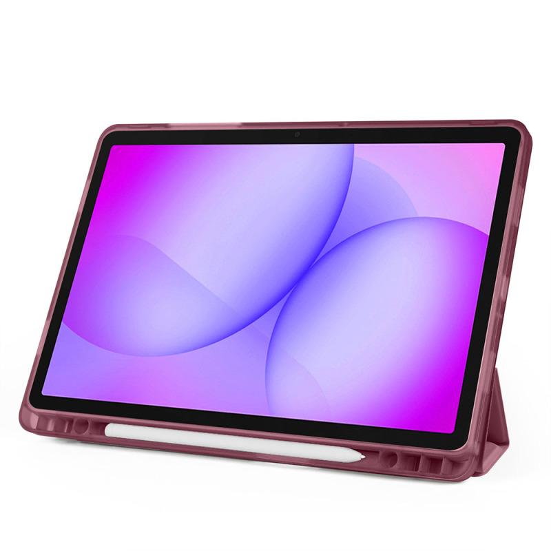 Galaxy Tab A11 Plus Case Zore Tri Folding Stand Case with Pen Compartment - 71