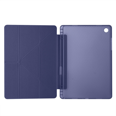Galaxy Tab A11 Plus Kılıf Zore Tri Folding Kalem Bölmeli Standlı Kılıf - 32