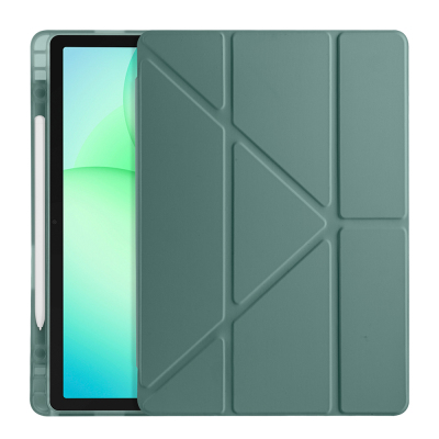 Galaxy Tab A11 Plus Kılıf Zore Tri Folding Kalem Bölmeli Standlı Kılıf - 22