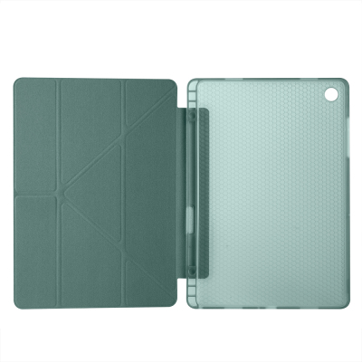 Galaxy Tab A11 Plus Kılıf Zore Tri Folding Kalem Bölmeli Standlı Kılıf - 33