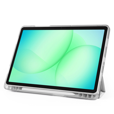 Galaxy Tab A11 Plus Kılıf Zore Tri Folding Kalem Bölmeli Standlı Kılıf - 11