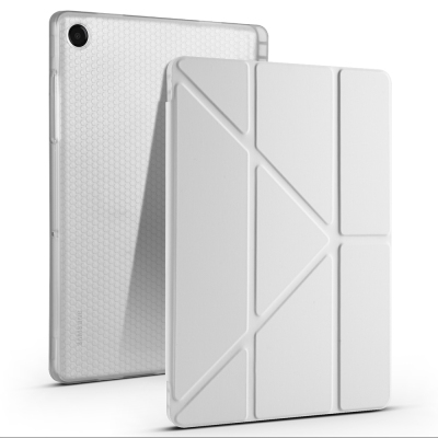 Galaxy Tab A11 Plus Kılıf Zore Tri Folding Kalem Bölmeli Standlı Kılıf - 2