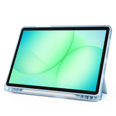 Galaxy Tab A11 Plus Kılıf Zore Tri Folding Kalem Bölmeli Standlı Kılıf - 36