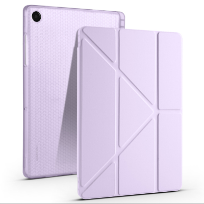 Galaxy Tab A11 Plus Kılıf Zore Tri Folding Kalem Bölmeli Standlı Kılıf - 10