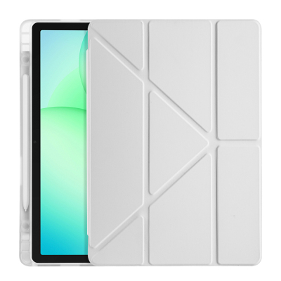Galaxy Tab A11 Plus Kılıf Zore Tri Folding Kalem Bölmeli Standlı Kılıf - 18
