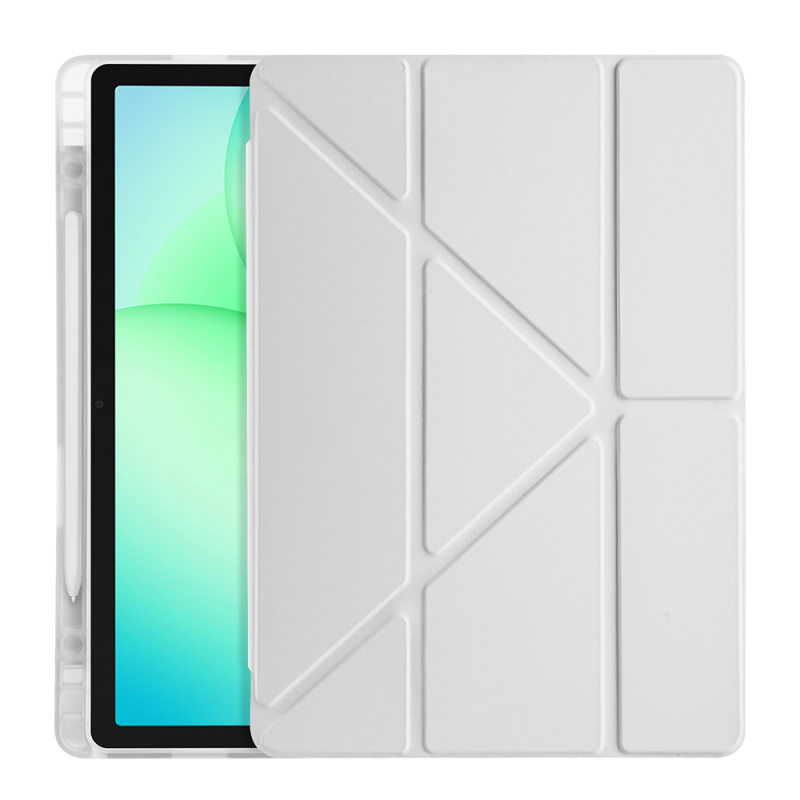 Galaxy Tab A11 Plus Kılıf Zore Tri Folding Kalem Bölmeli Standlı Kılıf - 18