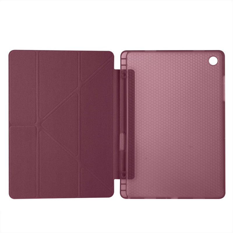 Galaxy Tab A11 Plus Kılıf Zore Tri Folding Kalem Bölmeli Standlı Kılıf - 70