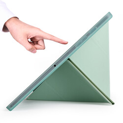 Galaxy Tab A7 10.4 T500 2020 Kılıf Zore Tri Folding Kalem Bölmeli Standlı Kılıf - 5