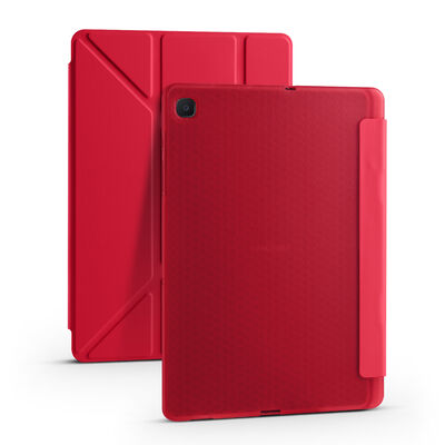 Galaxy Tab A7 10.4 T500 2020 Kılıf Zore Tri Folding Kalem Bölmeli Standlı Kılıf - 9