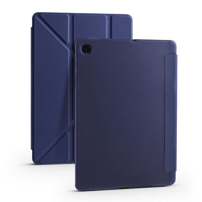 Galaxy Tab A7 10.4 T500 2020 Kılıf Zore Tri Folding Kalem Bölmeli Standlı Kılıf - 13