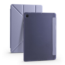 Galaxy Tab A7 10.4 T500 2020 Kılıf Zore Tri Folding Kalem Bölmeli Standlı Kılıf - 14