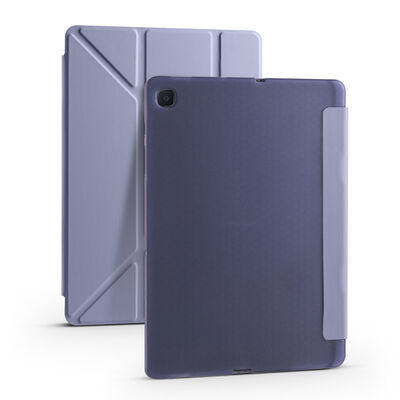 Galaxy Tab A7 10.4 T500 2020 Kılıf Zore Tri Folding Kalem Bölmeli Standlı Kılıf - 14