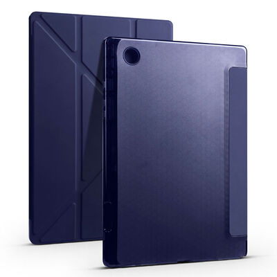 Galaxy Tab A8 10.5 SM-X200 (2021) Case Zore Tri Folding Pen Slot Stand Case - 1