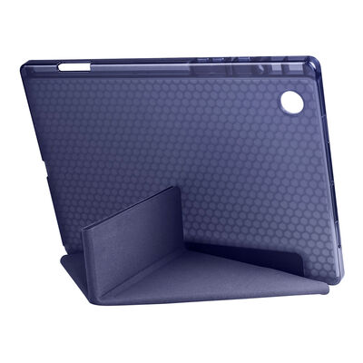 Galaxy Tab A8 10.5 SM-X200 (2021) Case Zore Tri Folding Pen Slot Stand Case - 12