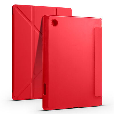 Galaxy Tab A8 10.5 SM-X200 (2021) Case Zore Tri Folding Pen Slot Stand Case - 8