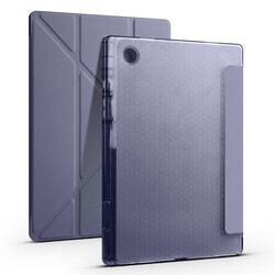 Galaxy Tab A8 10.5 SM-X200 (2021) Case Zore Tri Folding Pen Slot Stand Case - 3