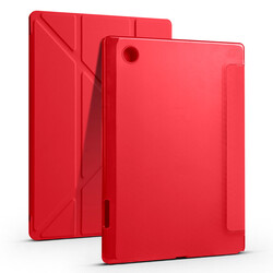Galaxy Tab A8 10.5 SM-X200 (2021) Kılıf Zore Tri Folding Kalem Bölmeli Standlı Kılıf - 8