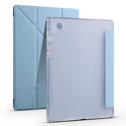 Galaxy Tab A8 10.5 SM-X200 (2021) Kılıf Zore Tri Folding Kalem Bölmeli Standlı Kılıf - 9