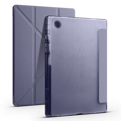 Galaxy Tab A8 10.5 SM-X200 (2021) Kılıf Zore Tri Folding Kalem Bölmeli Standlı Kılıf - 3