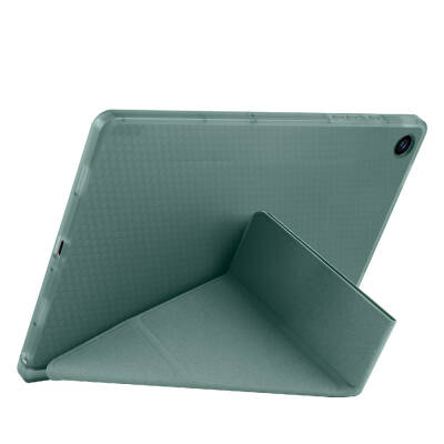Galaxy Tab A9 Case Pen Compartment Zore Tri Folding Stand Case - 48