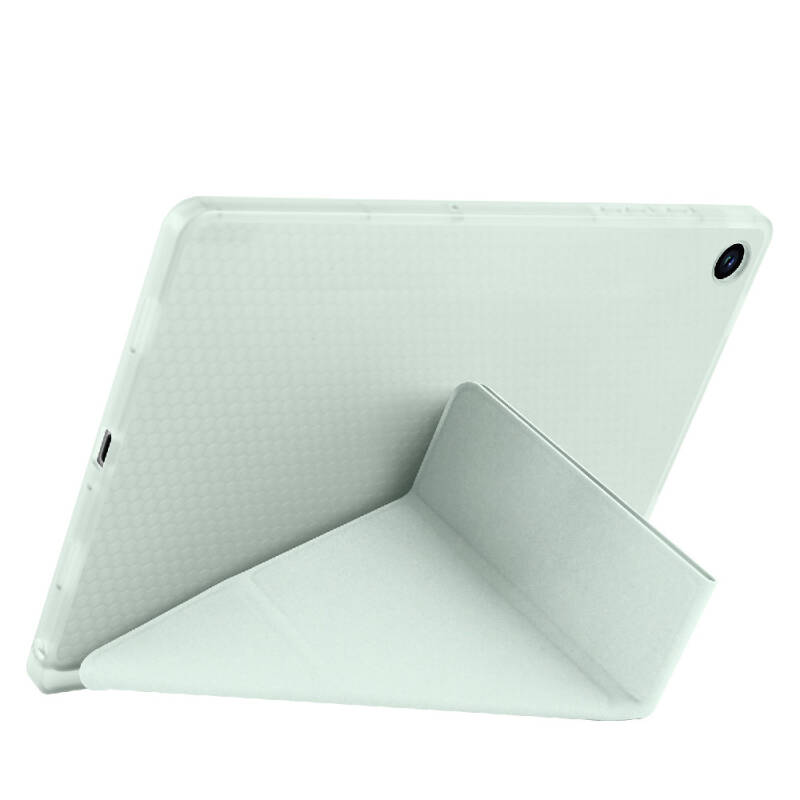 Galaxy Tab A9 Case Pen Compartment Zore Tri Folding Stand Case - 38