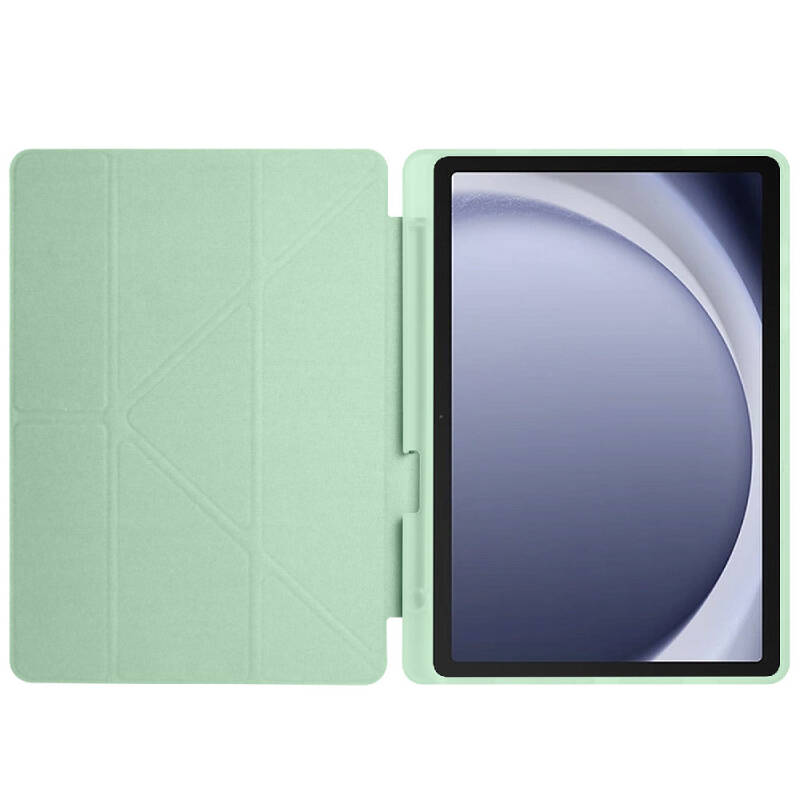 Galaxy Tab A9 Case Pen Compartment Zore Tri Folding Stand Case - 31