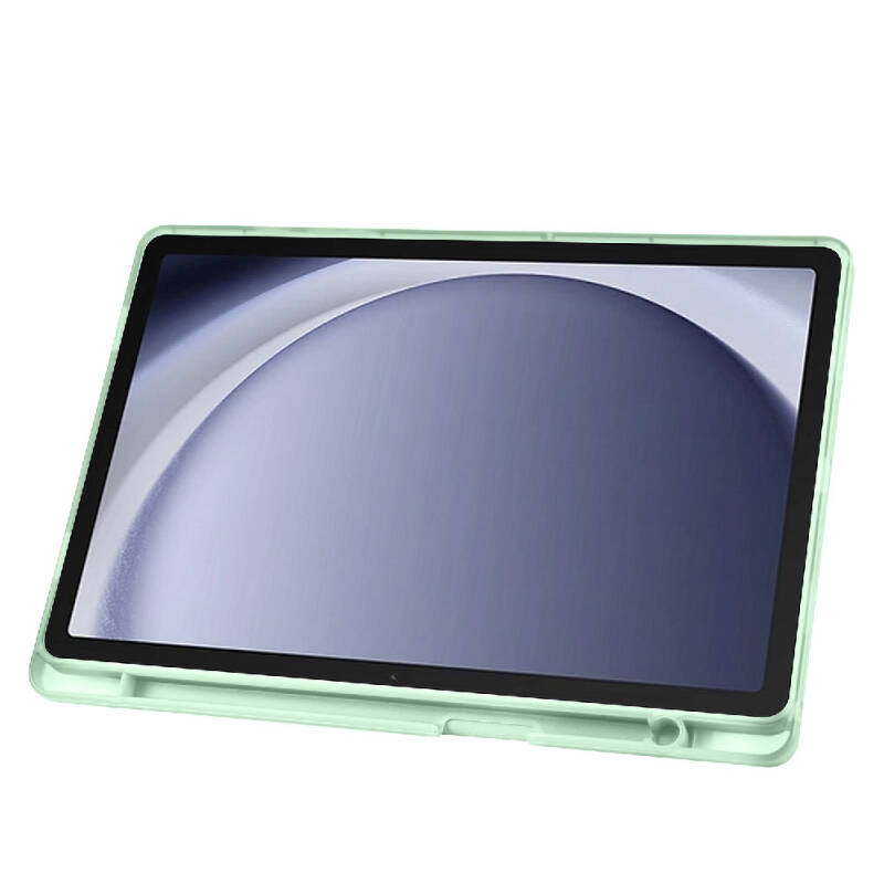Galaxy Tab A9 Case Pen Compartment Zore Tri Folding Stand Case - 32