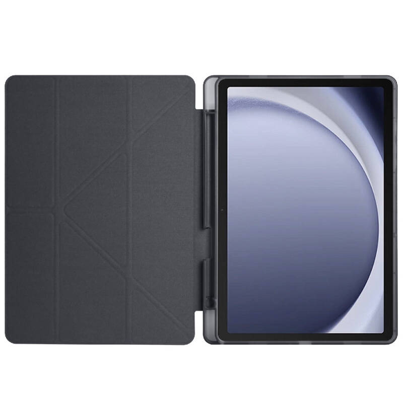 Galaxy Tab A9 Case Pen Compartment Zore Tri Folding Stand Case - 11