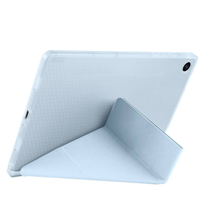 Galaxy Tab A9 Case Pen Compartment Zore Tri Folding Stand Case - 8