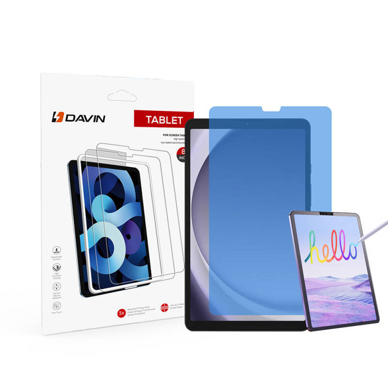 Galaxy Tab A9 Paper-Feeling Matte Davin Paper-Like Screen Protector - 1