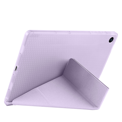 Galaxy Tab A9 Plus Case Pen Compartment Zore Tri Folding Stand Case - 11