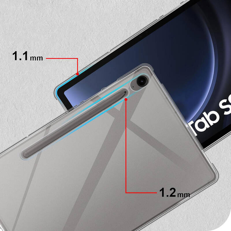 Galaxy Tab S10 FE Kılıf Zore Tablet Süper Silikon Kapak - 5