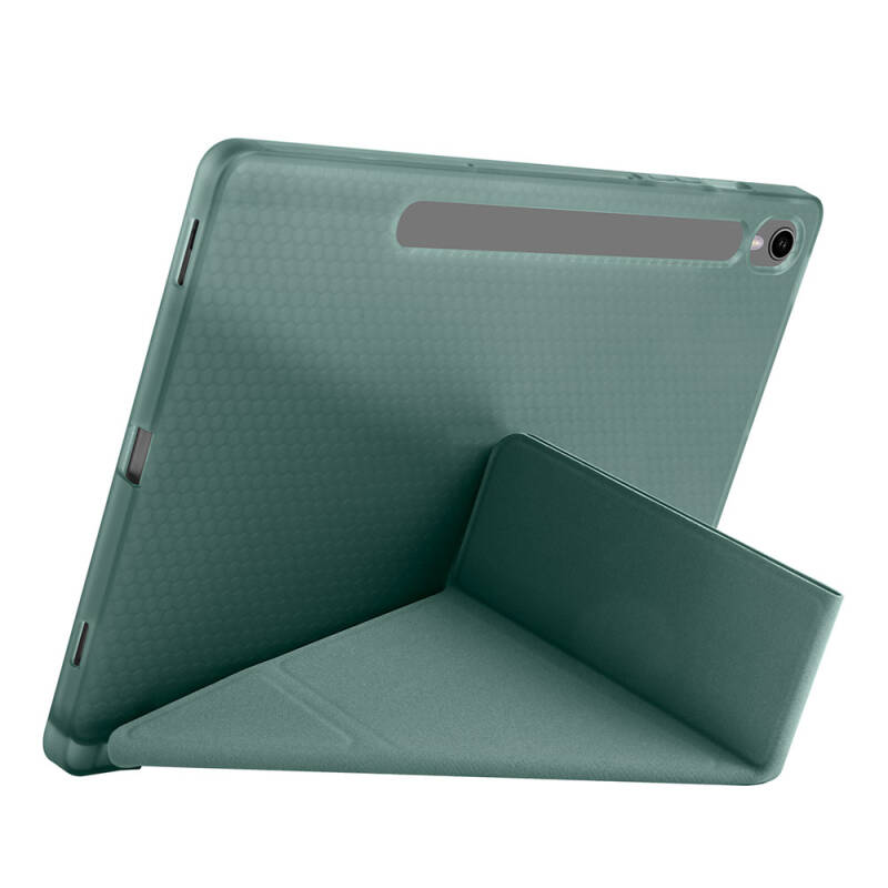 Galaxy Tab S10 FE Kılıf Zore Tri Folding Kalem Bölmeli Standlı Kılıf - 25