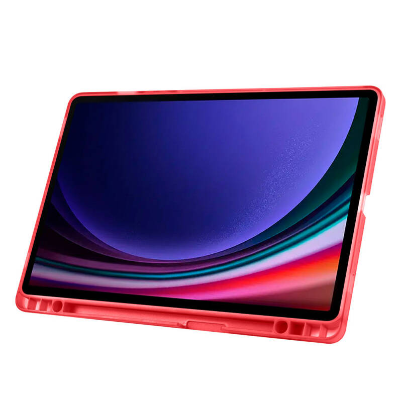 Galaxy Tab S10 FE Kılıf Zore Tri Folding Kalem Bölmeli Standlı Kılıf - 57