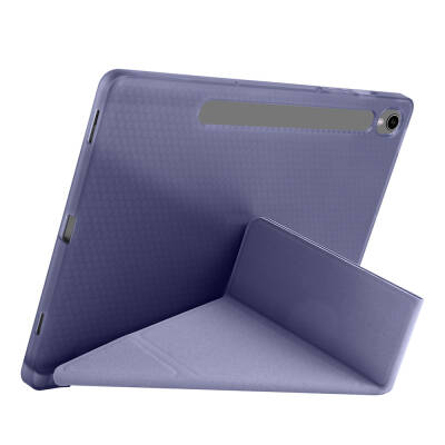 Galaxy Tab S10 FE Kılıf Zore Tri Folding Kalem Bölmeli Standlı Kılıf - 60