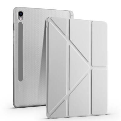 Galaxy Tab S10 FE Kılıf Zore Tri Folding Kalem Bölmeli Standlı Kılıf - 8