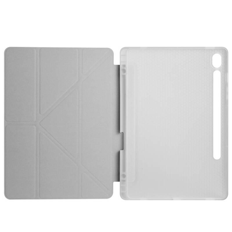 Galaxy Tab S10 FE Kılıf Zore Tri Folding Kalem Bölmeli Standlı Kılıf - 15