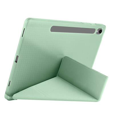 Galaxy Tab S10 FE Kılıf Zore Tri Folding Kalem Bölmeli Standlı Kılıf - 12