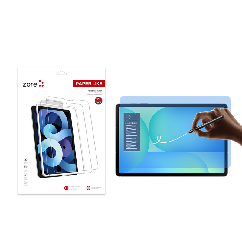 Galaxy Tab S10 FE Plus Kağıt Hisli Mat ​​​​​​​​​​​​​​​Zore Paper-Like Ekran Koruyucu - 2