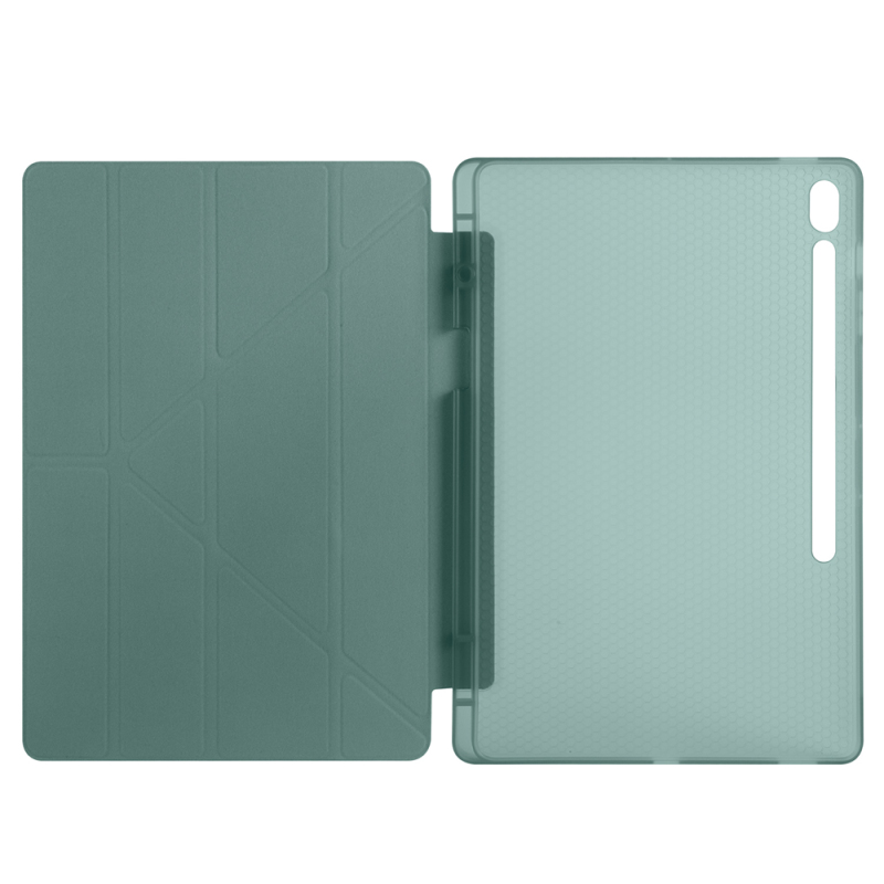 Galaxy Tab S10 FE Plus Kılıf Zore Tri Folding Kalem Bölmeli Standlı Kılıf - 18
