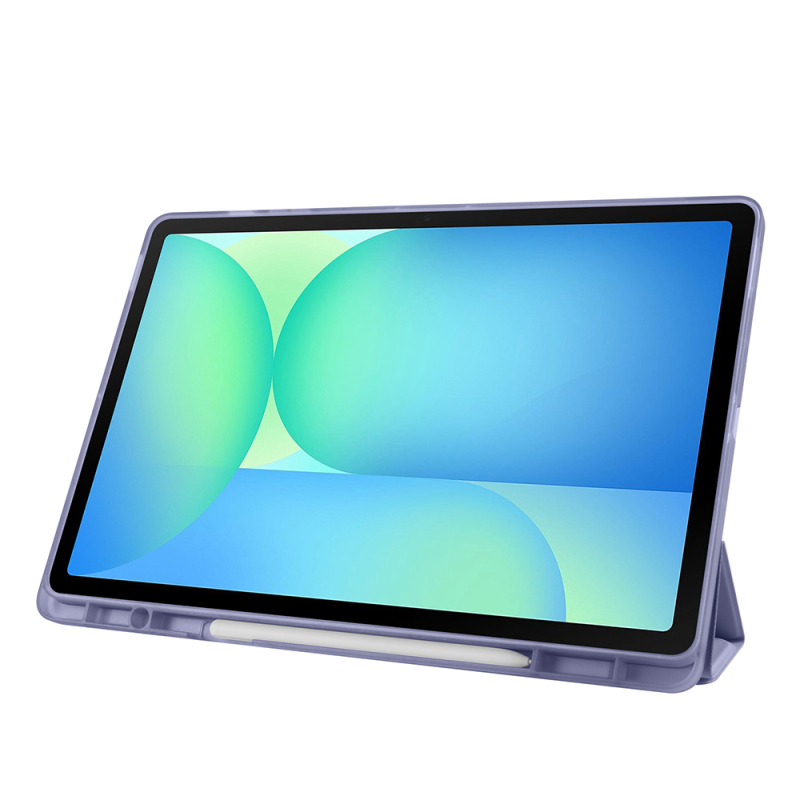 Galaxy Tab S10 FE Plus Kılıf Zore Tri Folding Kalem Bölmeli Standlı Kılıf - 49