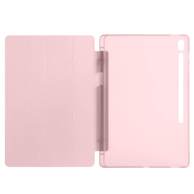 Galaxy Tab S10 FE Plus Kılıf Zore Tri Folding Kalem Bölmeli Standlı Kılıf - 25