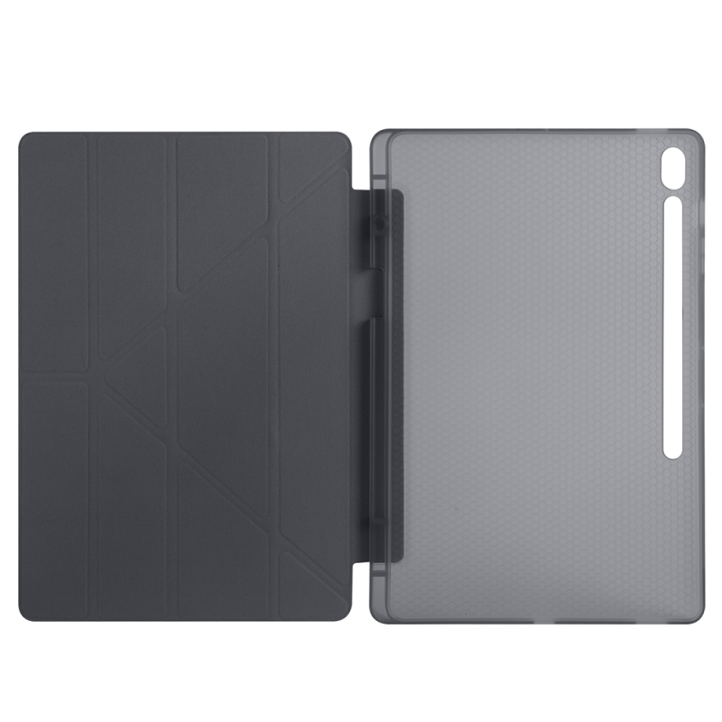 Galaxy Tab S10 FE Plus Kılıf Zore Tri Folding Kalem Bölmeli Standlı Kılıf - 23