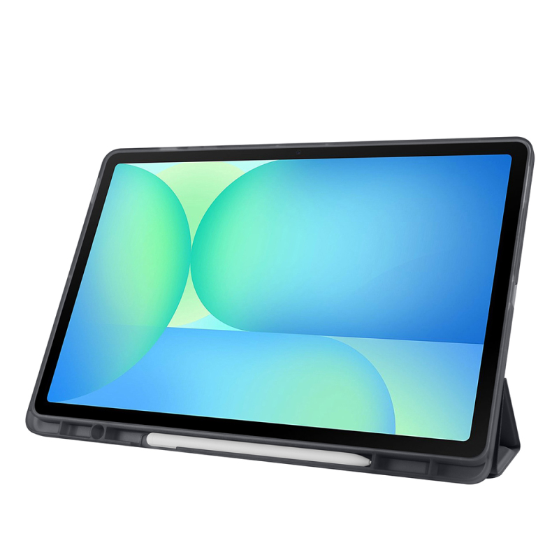 Galaxy Tab S10 FE Plus Kılıf Zore Tri Folding Kalem Bölmeli Standlı Kılıf - 46