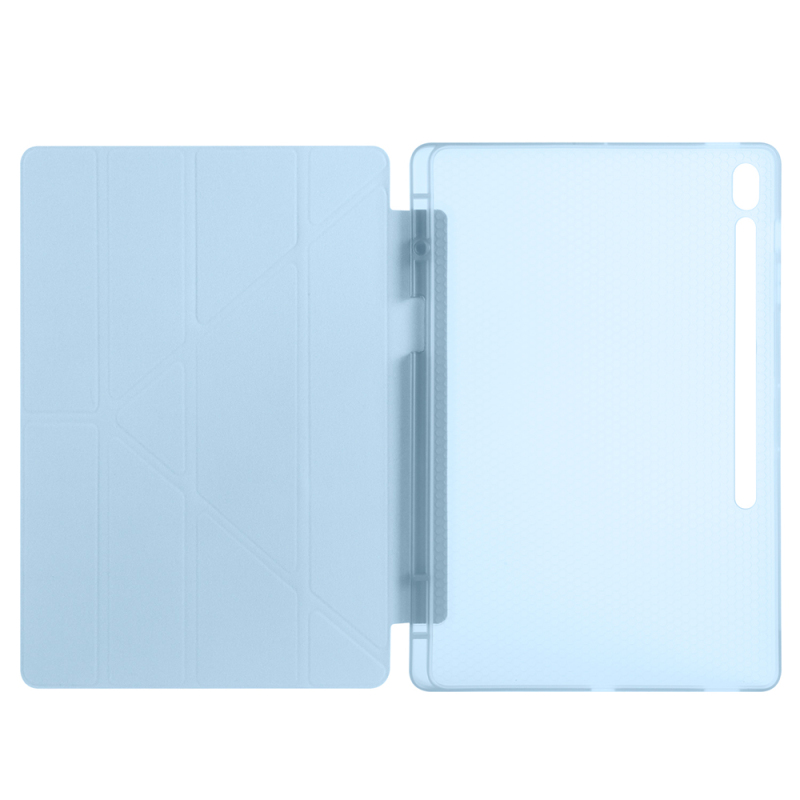 Galaxy Tab S10 FE Plus Kılıf Zore Tri Folding Kalem Bölmeli Standlı Kılıf - 22