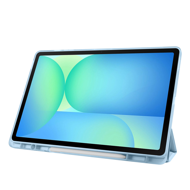 Galaxy Tab S10 FE Plus Kılıf Zore Tri Folding Kalem Bölmeli Standlı Kılıf - 42