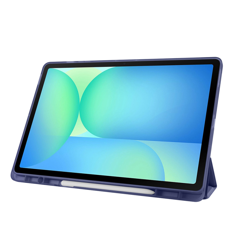 Galaxy Tab S10 FE Plus Kılıf Zore Tri Folding Kalem Bölmeli Standlı Kılıf - 45