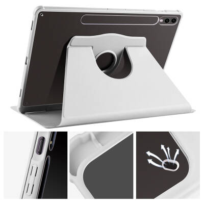 Galaxy Tab S10 Plus Case Zore Thermal Pen Case Rotatable Stand - 50