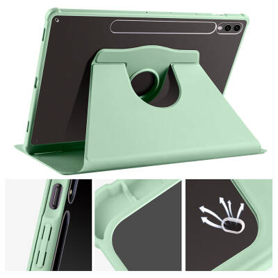 Galaxy Tab S10 Plus Case Zore Thermal Pen Case Rotatable Stand - 47