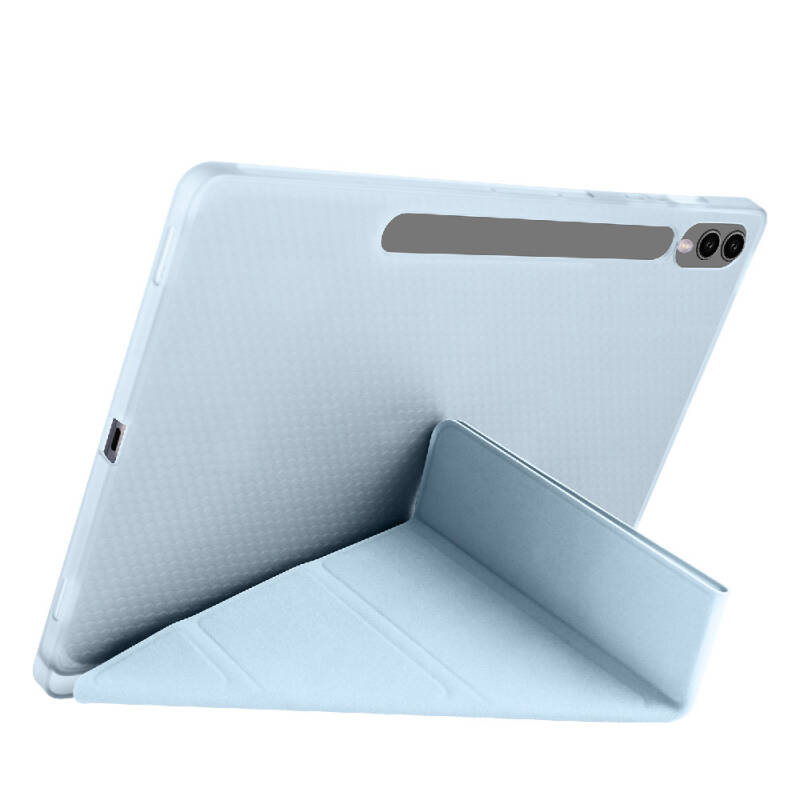 Galaxy Tab S10 Plus Case Zore Tri Folding Stand Case Pen Compartment - 47